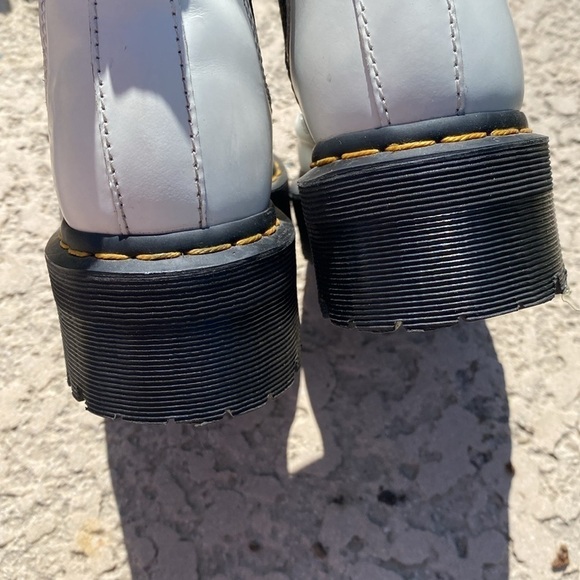 Dr. Martens 2976 Quad platform Chelsea boots white unisex L6 M5 - Picture 9 of 11